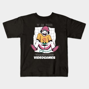 V is for Videogames Kids T-Shirt